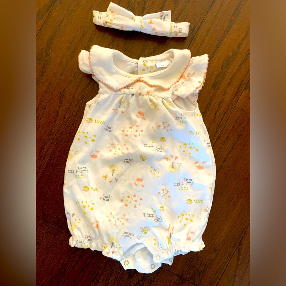 Farm Animal Bubble with Matching Bow